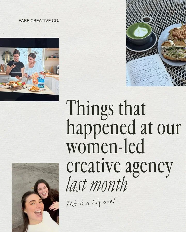 This week is all about celebration at Fare 🤍
&nbsp;
Last month stretched us creatively, grounded us in our roots, and opened the door to what&rsquo;s next for Fare.
&nbsp;
After a busy season, we&rsquo;re welcoming the restfulness and reflection of 