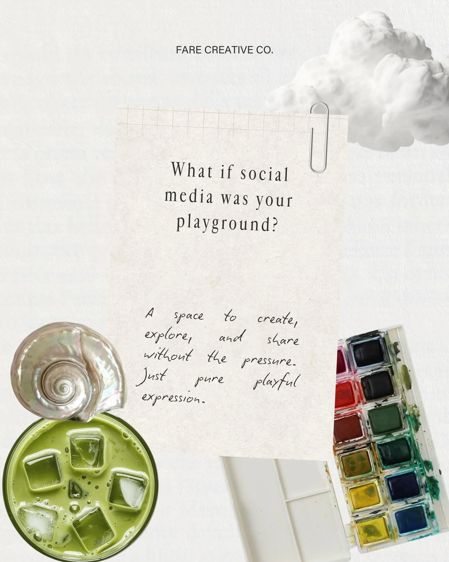 What happens when you treat your feed like a playground?
&nbsp;
Ideas unfold like collages of scribbles, clippings, and notes. Moments of magic appear in sunlight, shadows, and small details.
&nbsp;
This season, we&rsquo;re leaning into that freedom,