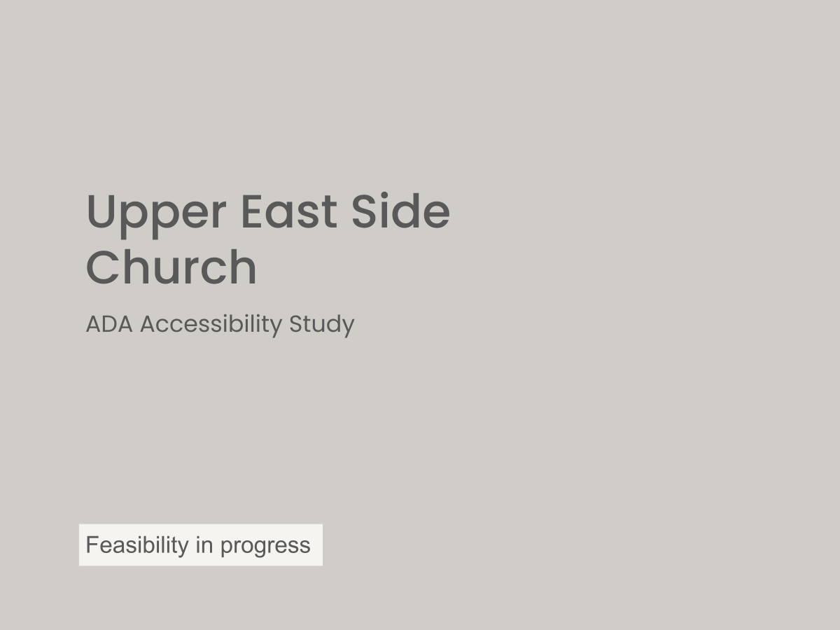 UES Church - ADA Accessibility Study