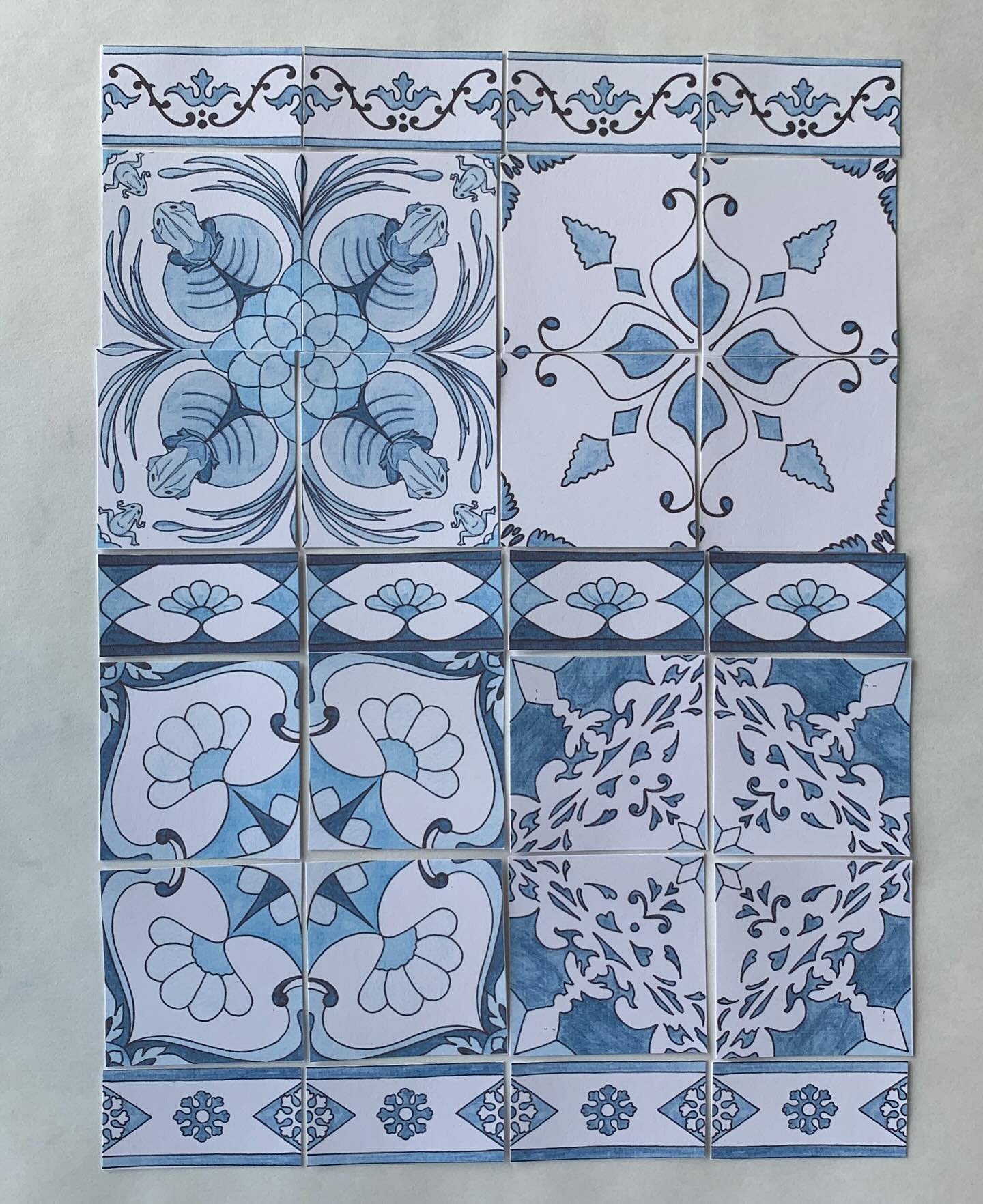 Pictures from today&rsquo;s post and some of the work done and still to do 😀.
#the100dayproject2025 #the100dayproject #azulejos #azuleijosportugueses #martaharveyart