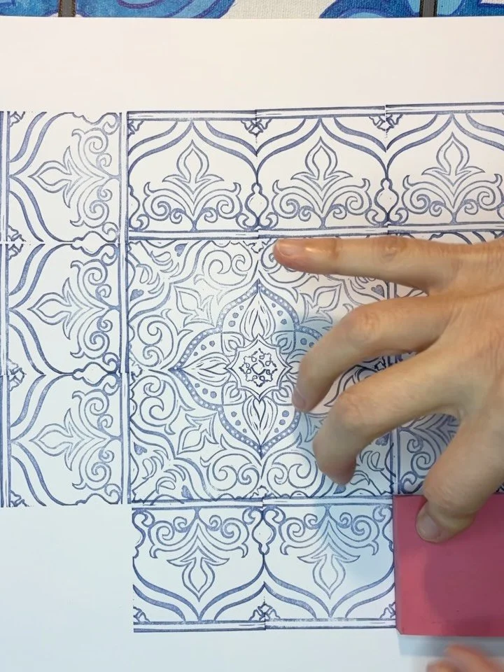 For day 2 of #carvedecember I carved a border for yesterday&rsquo;s tile - you can see both in the first video.  In the second video I show that even though it is a border, it also forms a cool pattern by itself.
 .
I need a corner now, but I may wai