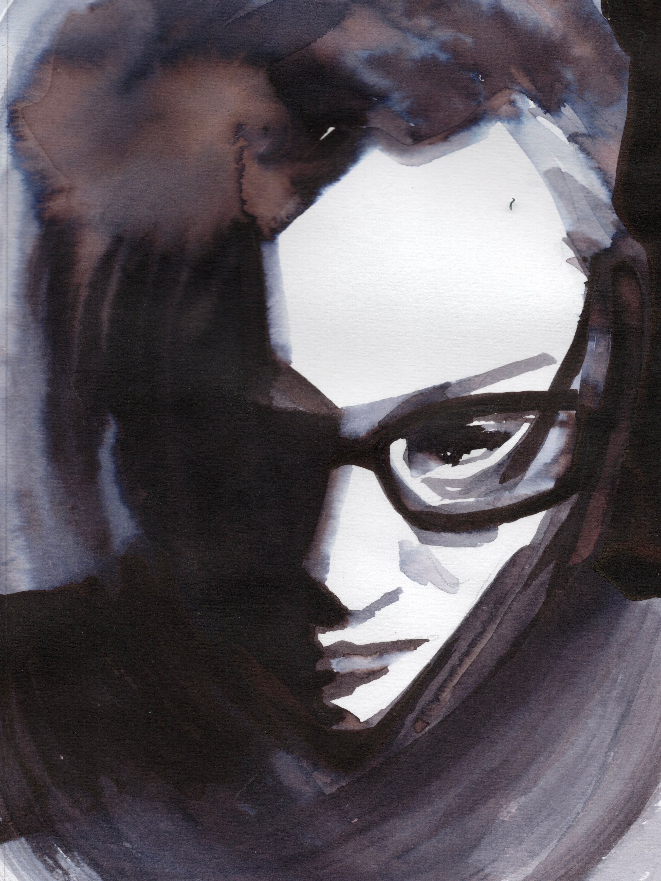 Ink on paper, five by seven