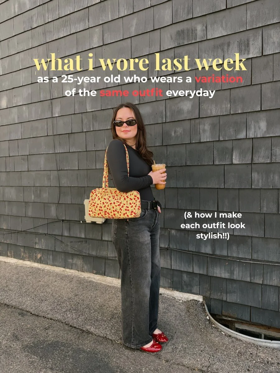 im almost always in some variation of loose pants + fitted top + ballet flats + accessories to elevate the outfit 💞✨ this is my go-to outfit formula (aka what i feel most confident in!) 

pinpointing your own outfit formula can help make getting dre