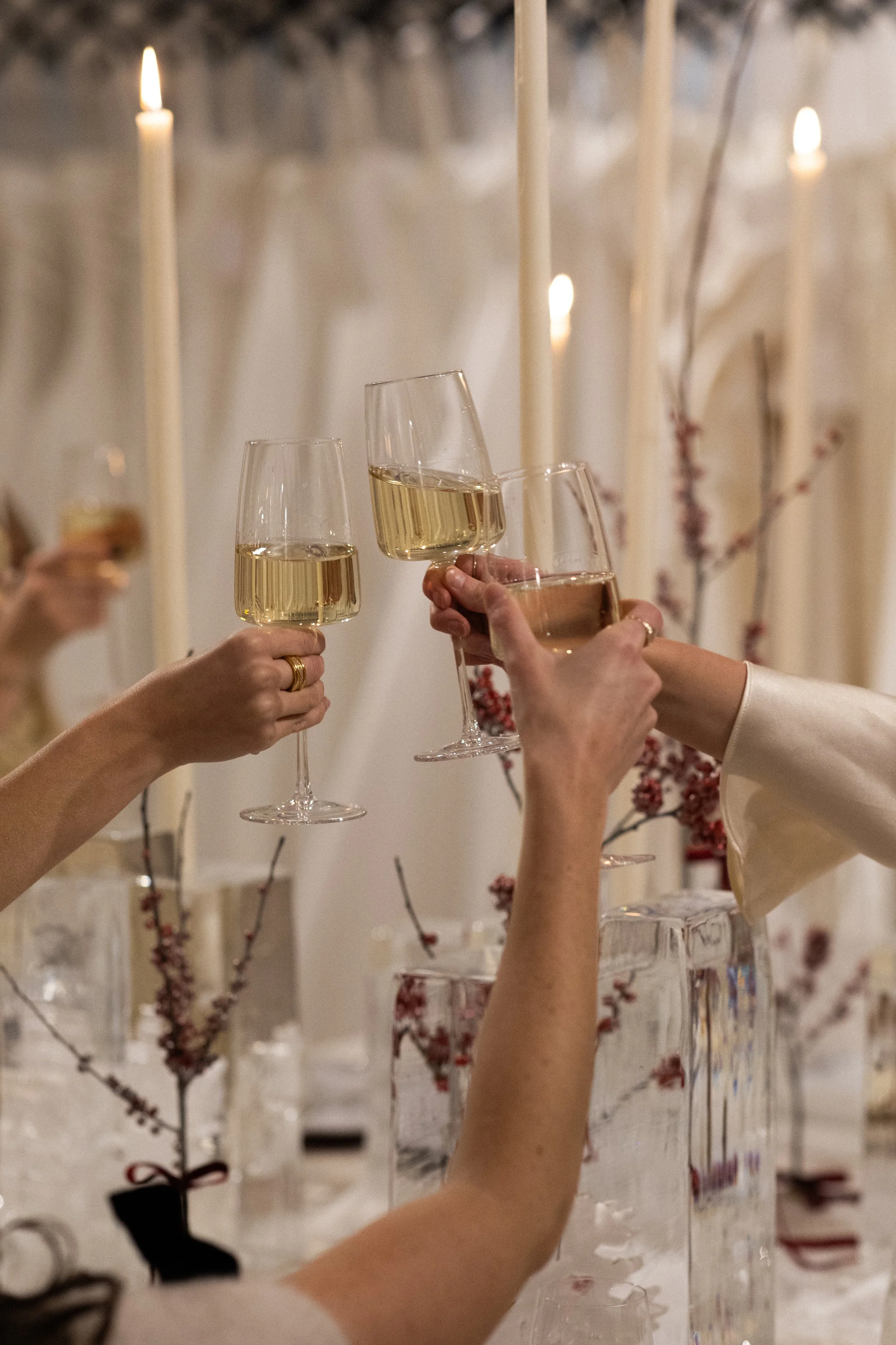 Wintery Soirée with Unveiled Bridal