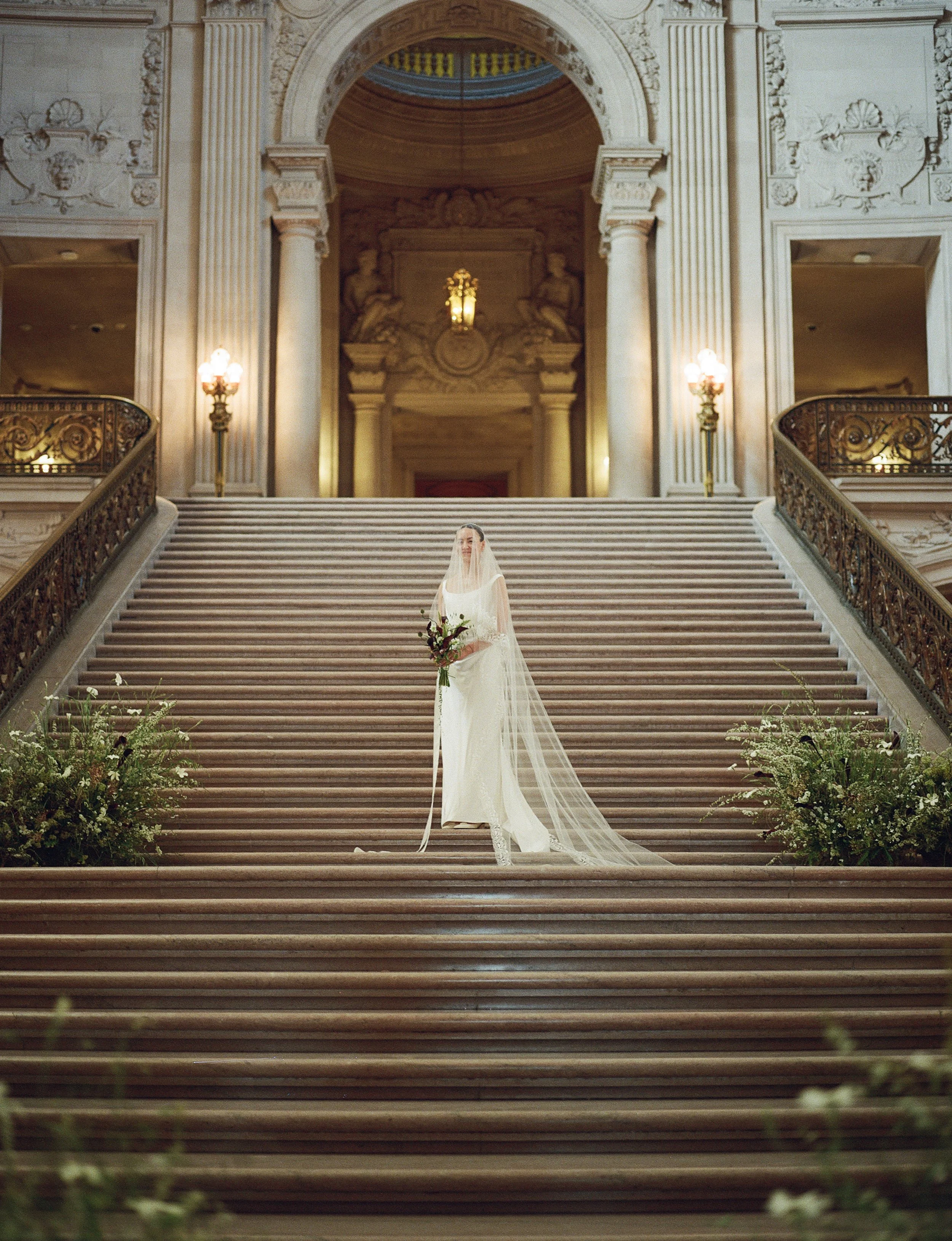 Ethereal City Hall Wedding