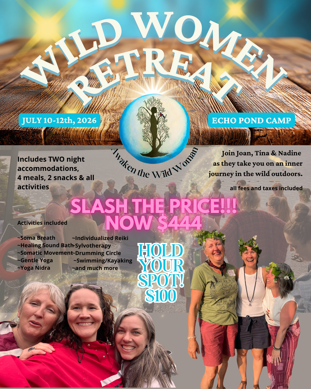 Wild Women Retreat July 10-12, 2026 in Newfoundland Canada