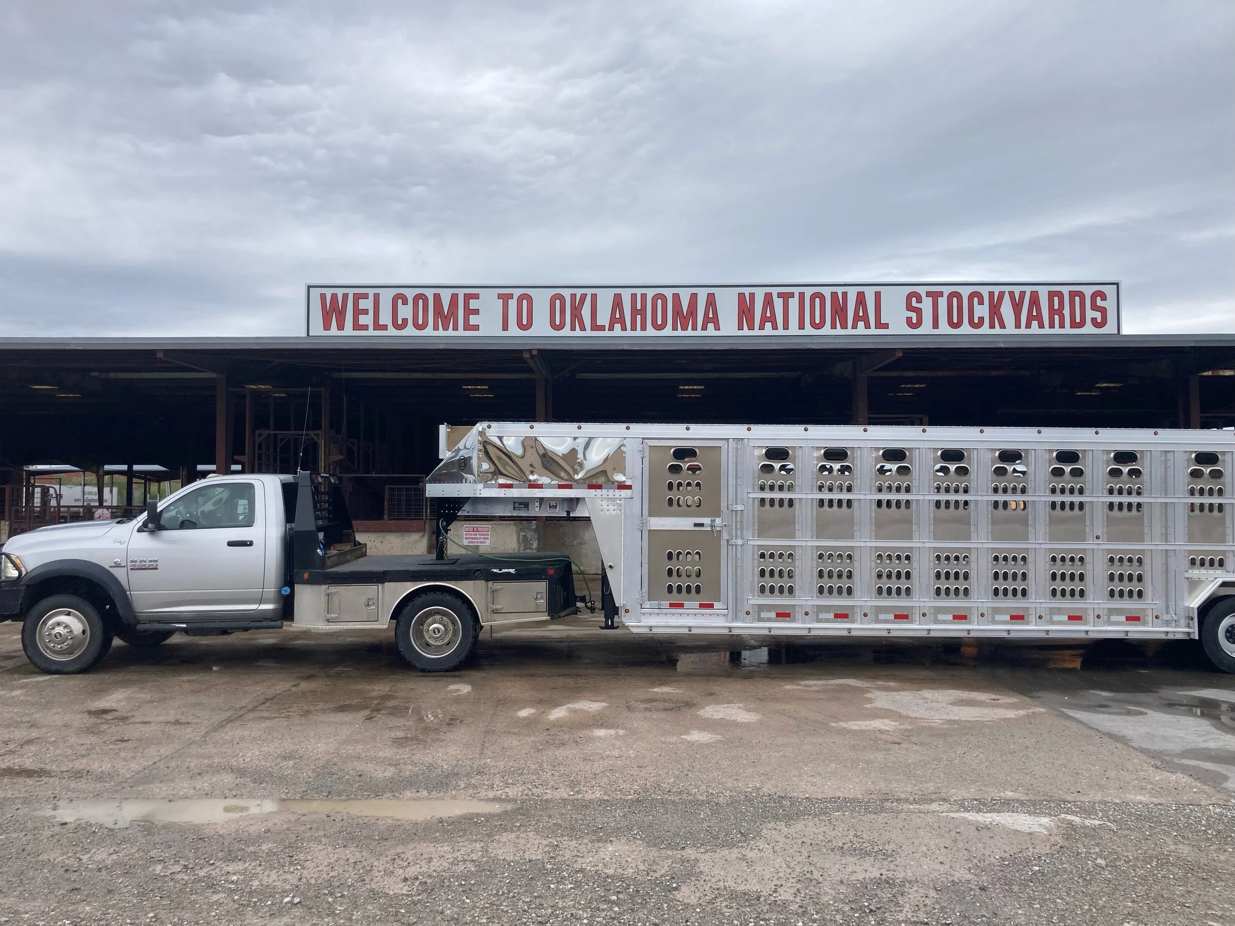 All-aluminum custom livestock trailer from Barrett Trailers in Purcell, Oklahoma