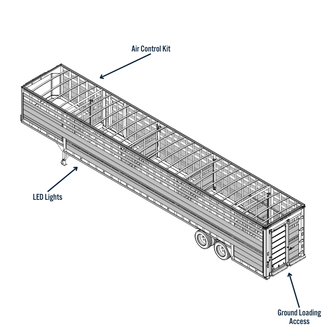 Ground Load Trailers — Barrett Trailers - Livestock Trailer Experts