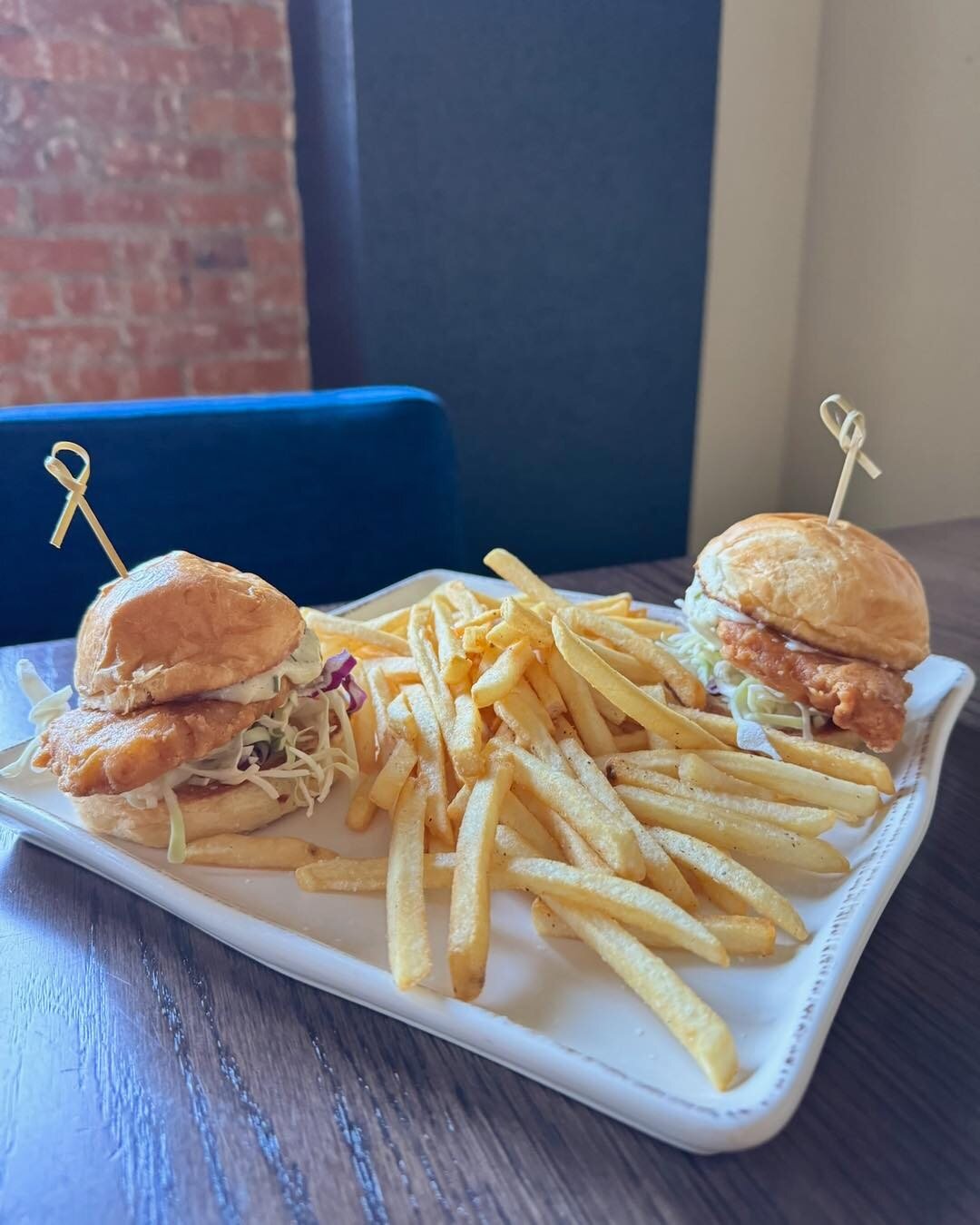 Introducing our new Fish Slider! 🐟🍔

Just in time for the last meatless Friday, we're excited to add this delicious seafood option to our slider lineup. Made with fresh fish and seasoned to perfection, our Fish Slider is a must-try for seafood love