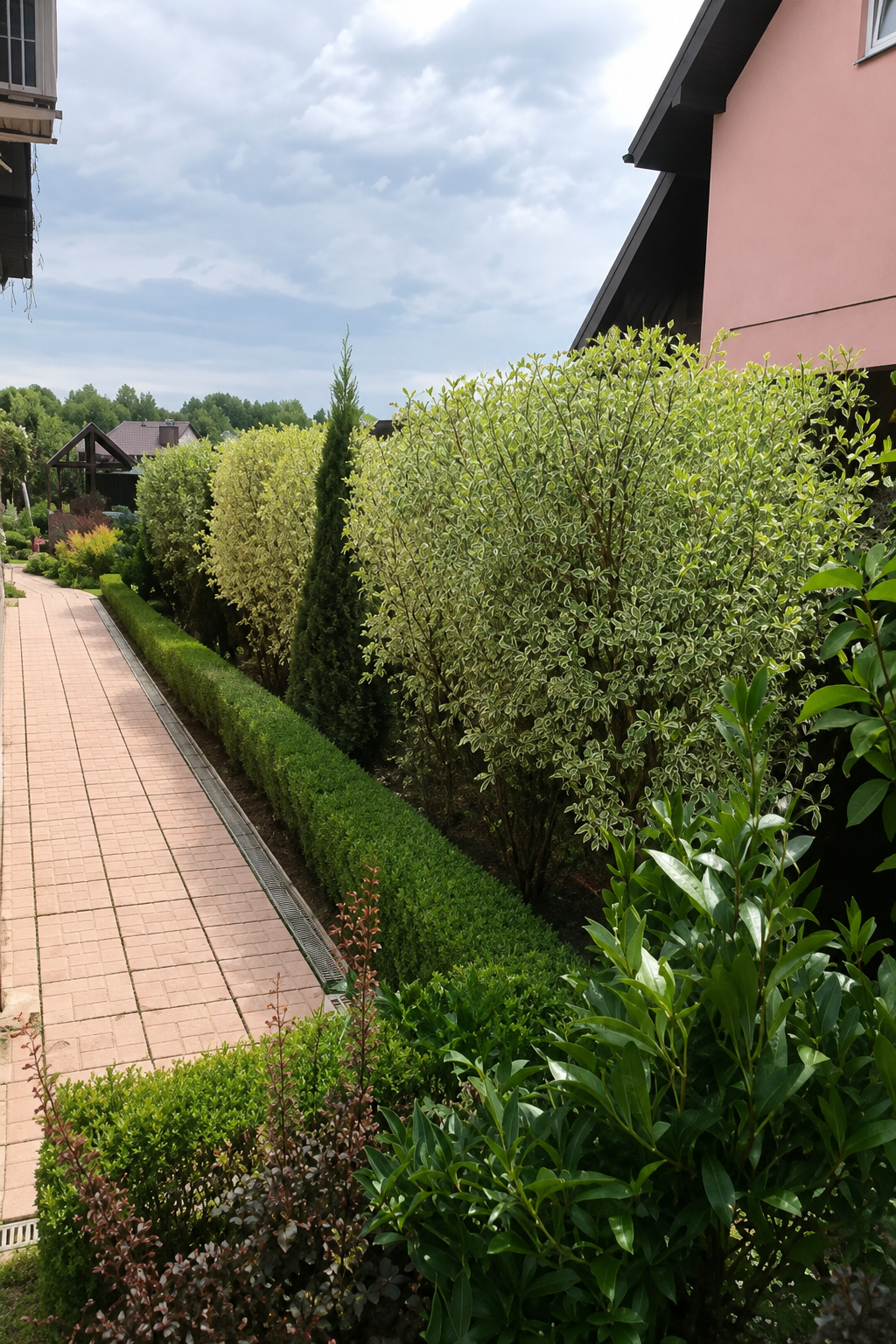 Hedge trimming and garden maintenance job in Botany