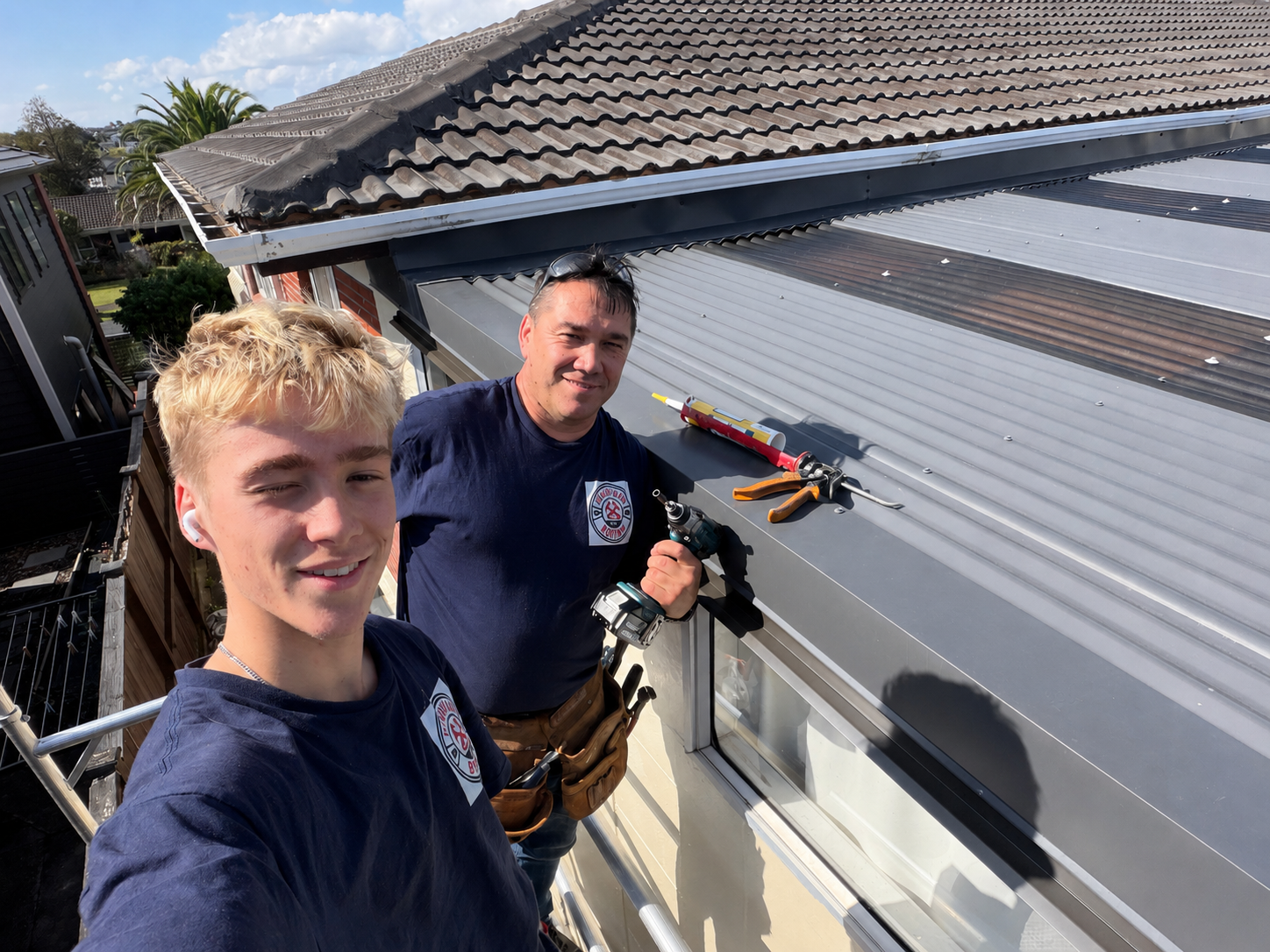 Window flashing and custom scribes prepared before final sealing during General Repairs work in Botany