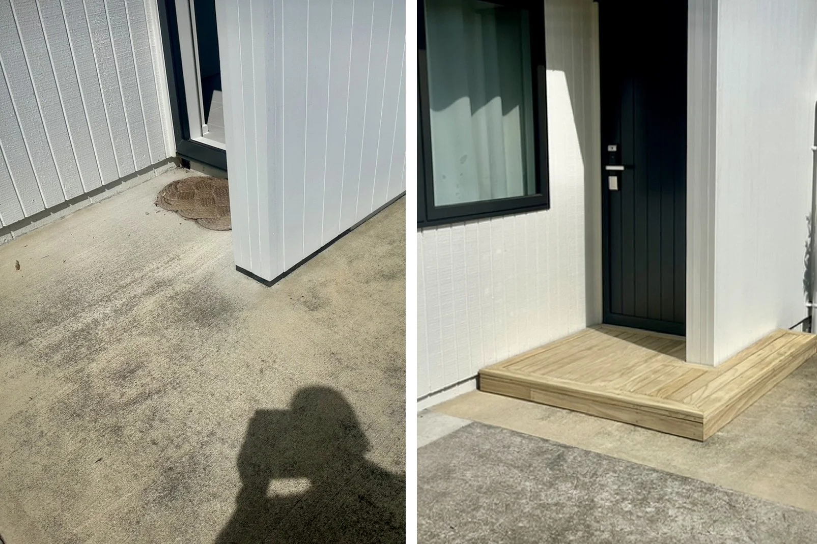 Front Entrance Decking Installation 🪵✨
Professional timber decking built in front of the entrance to improve access, appearance and outdoor living space. High-quality decking installation, repairs and custom outdoor carpentry in Auckland. Strong, du