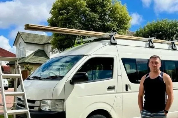 The first Handyman Botany van loaded with materials in Botany, East Auckland, 2024