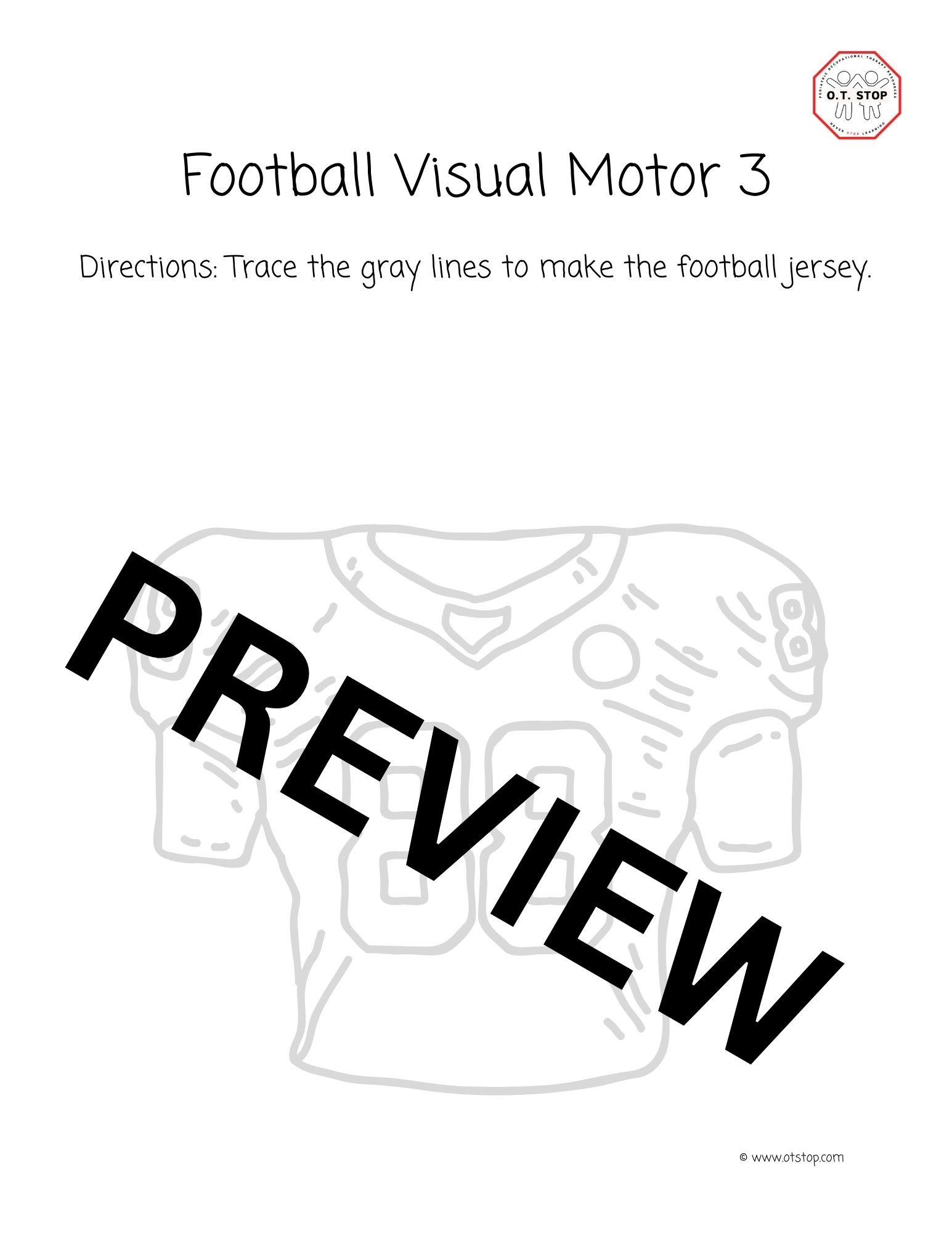 Football Tracing — O.T. Stop