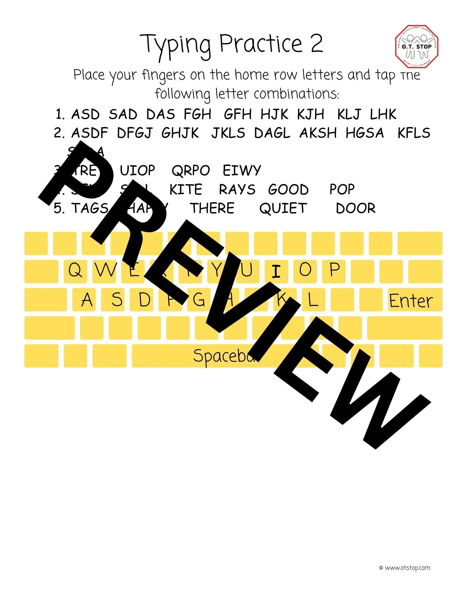 Typing Practice — O.T. Stop