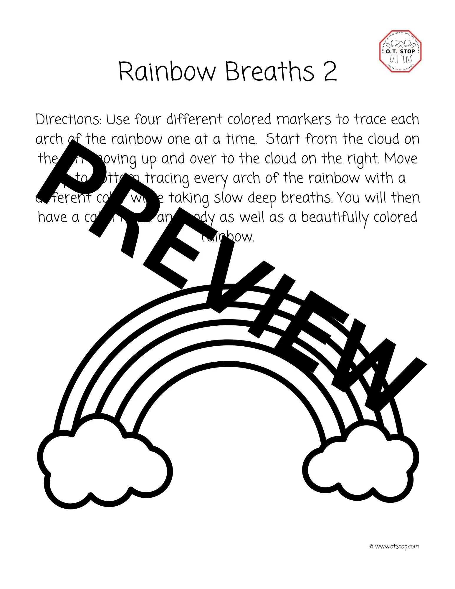 Self-Regulation and Sensory Activities — O.T. Stop