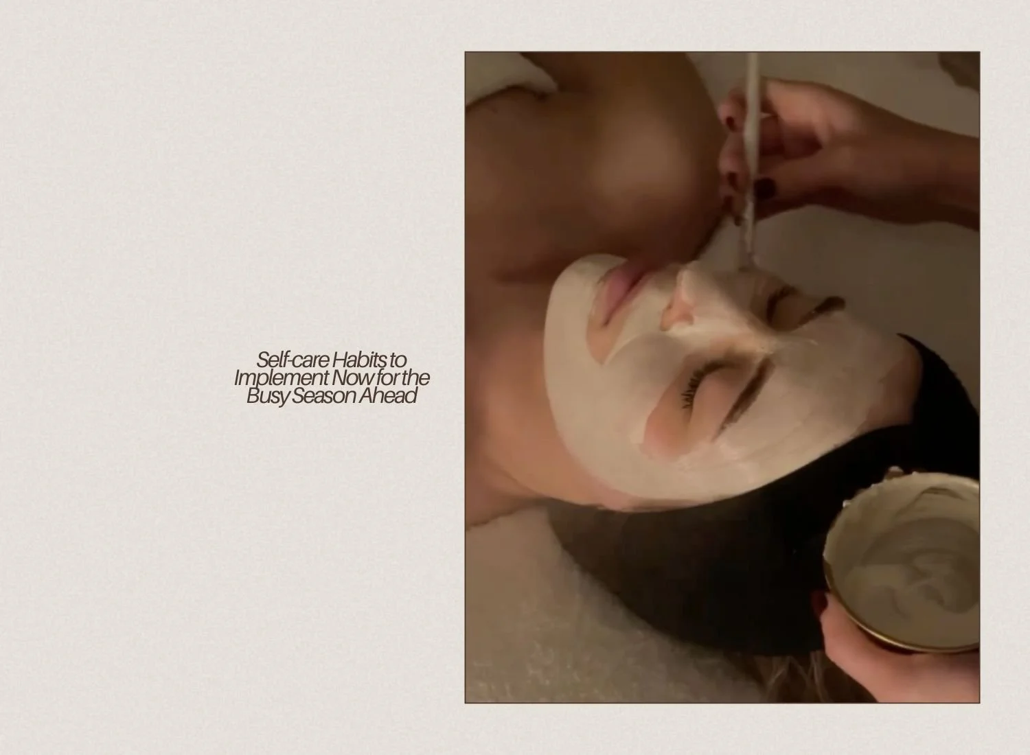 Self-care Habits to Implement Now for the Busy Season Ahead