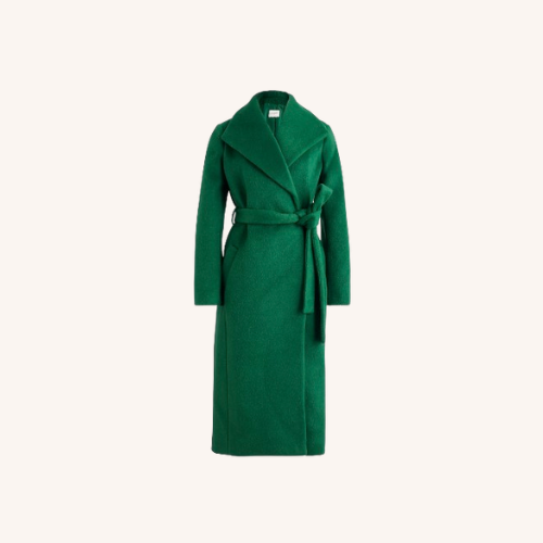 J Crew Factory Belted Wrap Coat