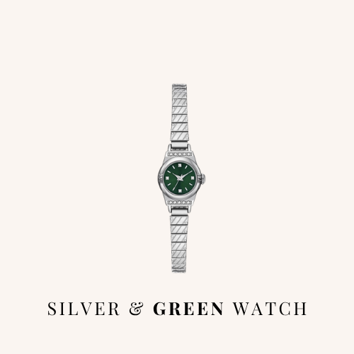 Folio Women's Watch Green Silver