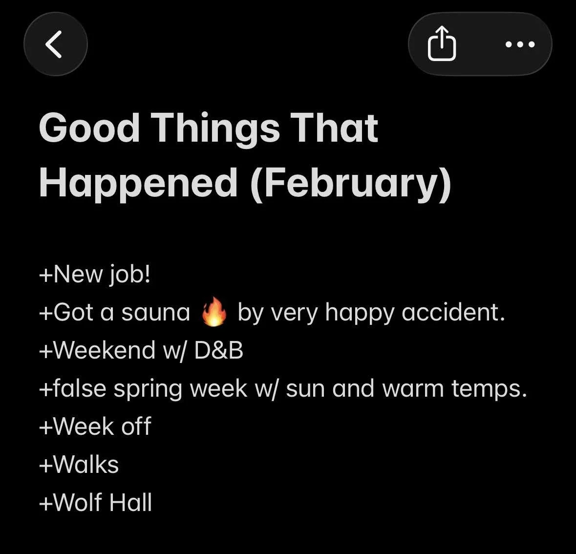 iPhone Notes App Good things happened