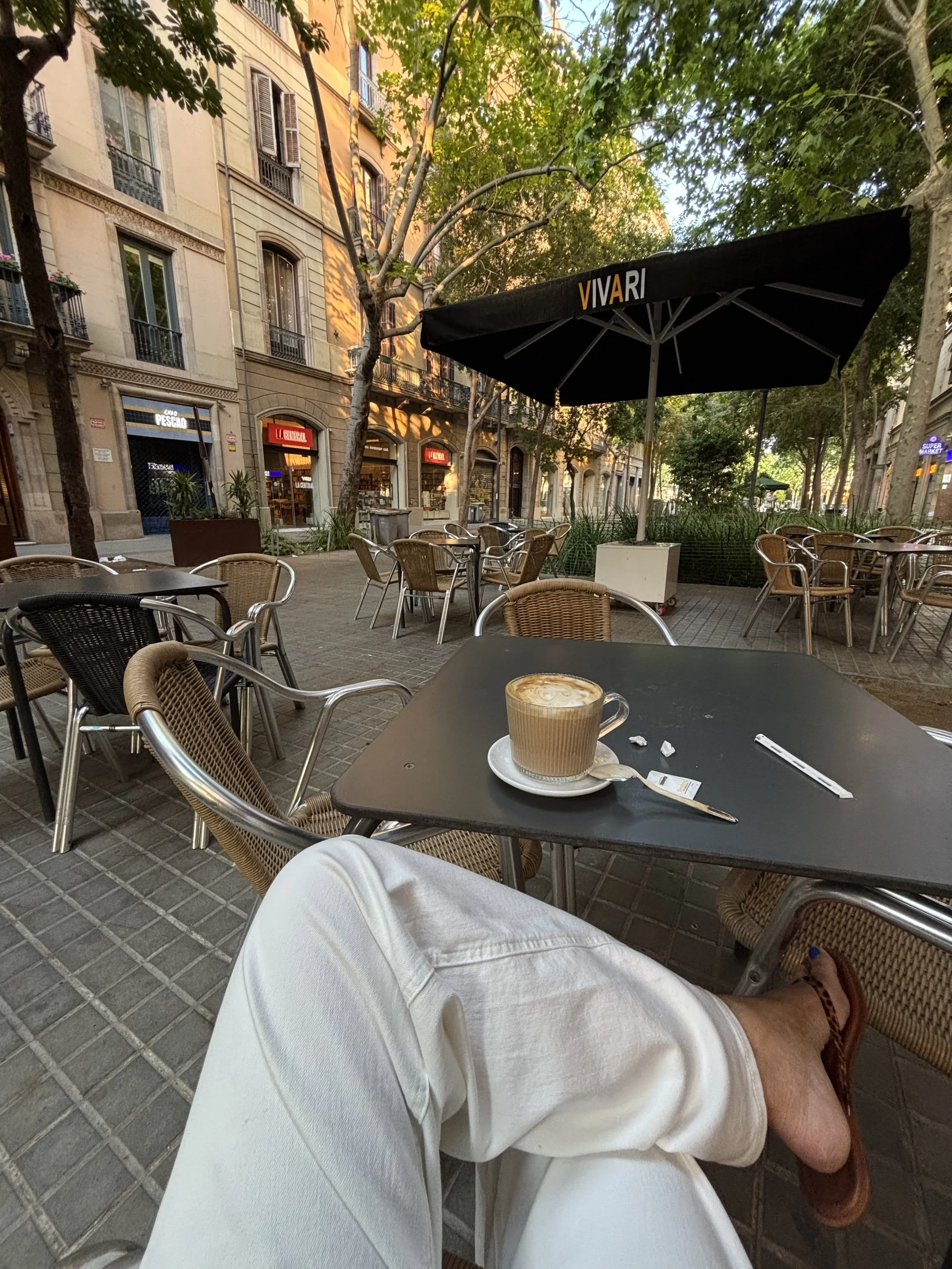 outdoor cafe in Barcelona