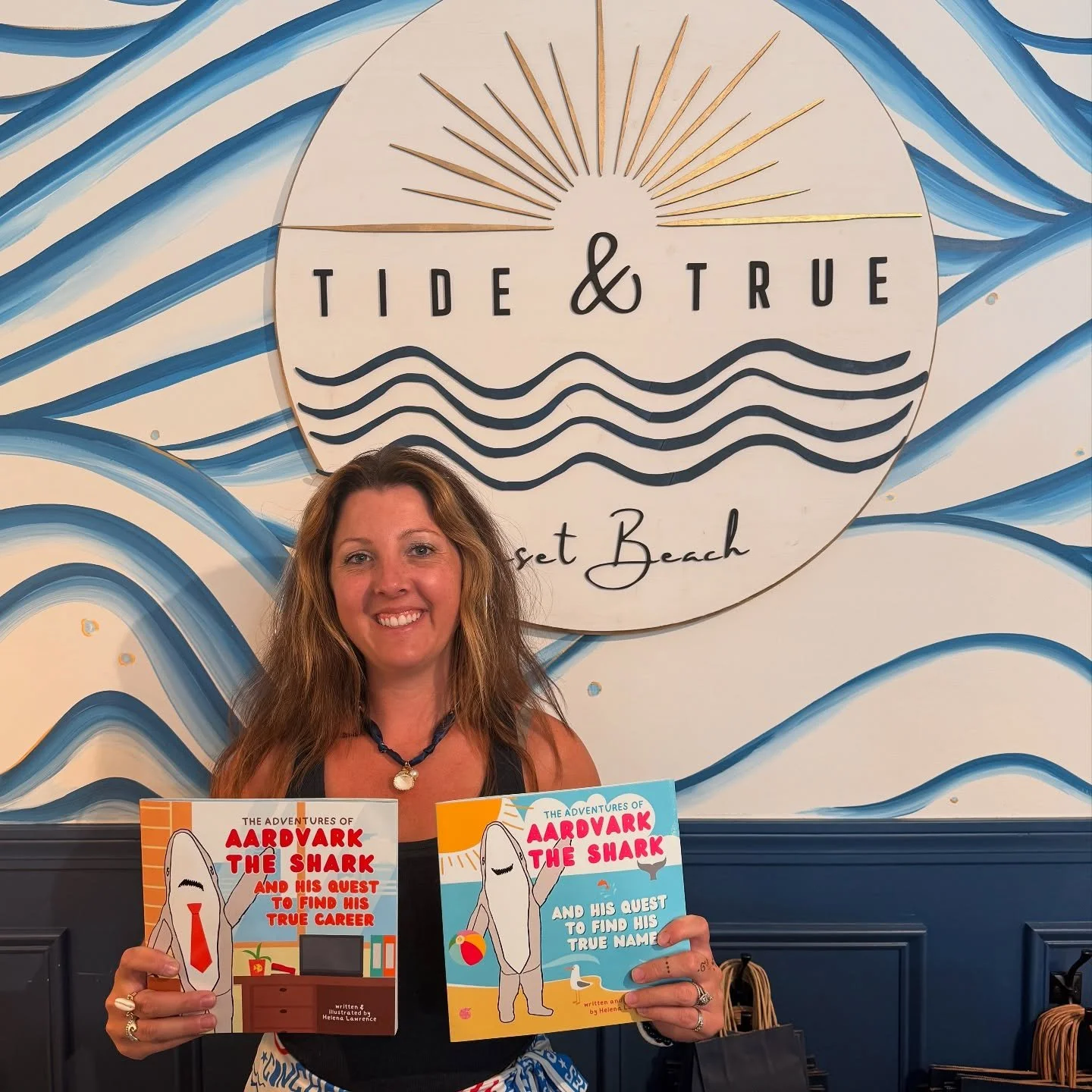 Thanks so much to Amelia for having me at the Mermaid party last weekend! 🧜🏻&zwj;♀️
It was so much fun! I am also so excited to share that you can now get my books at Tide and True - the most adorable seaside boutique located in beautiful Onset! 🌊