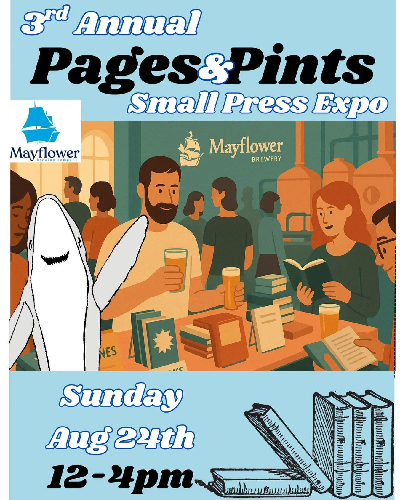 Aardvark is going to his very first indie author expo this coming Sunday Funday 🙃🦈🐠

Cheers to meeting new independent authors this weekend 💛
