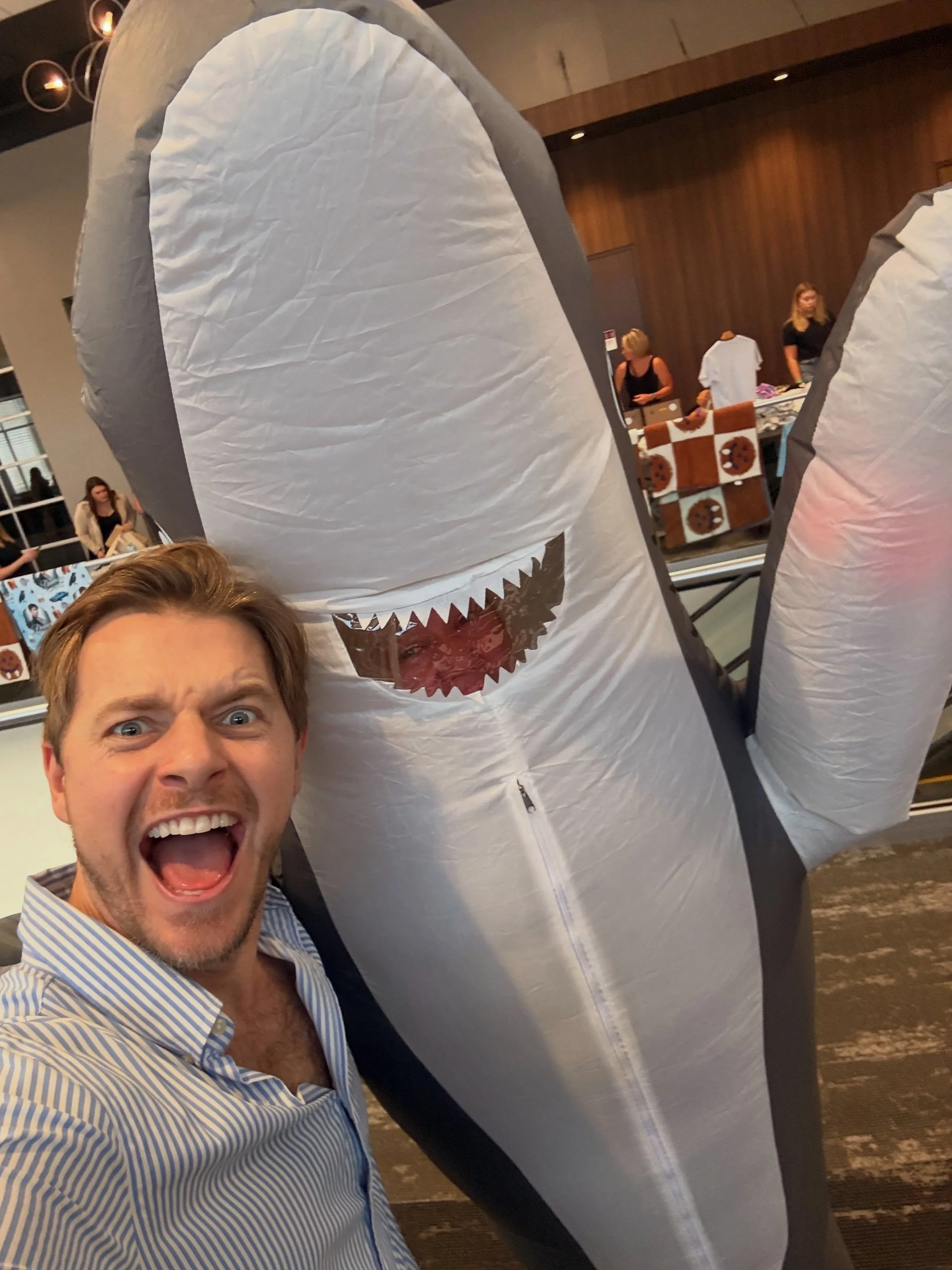 Went on shark holiday this past weekend to play &ldquo;shark shark vampire&rdquo; with my friends from The Vampire Diaries. Two good things: I wasn&rsquo;t turned into a vampire and I didn&rsquo;t eat anyone! Successful Holiday. Thanks for the love, 