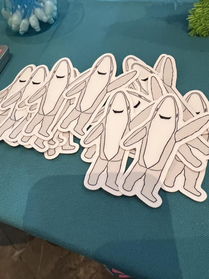 Aardvark the Shark Sticker