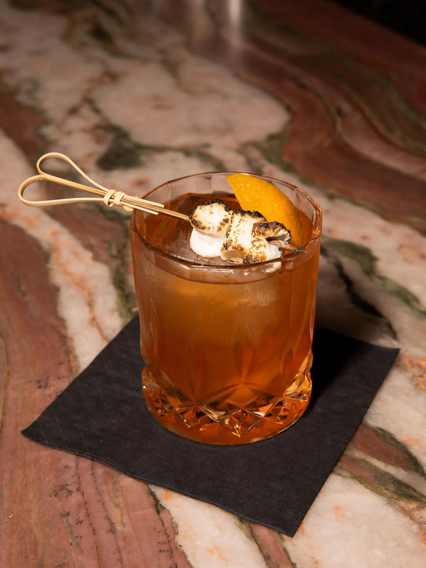 If cozying up by the fire was in drink form 🔥🏕️ try the campfire old fashioned next time you&rsquo;re in
