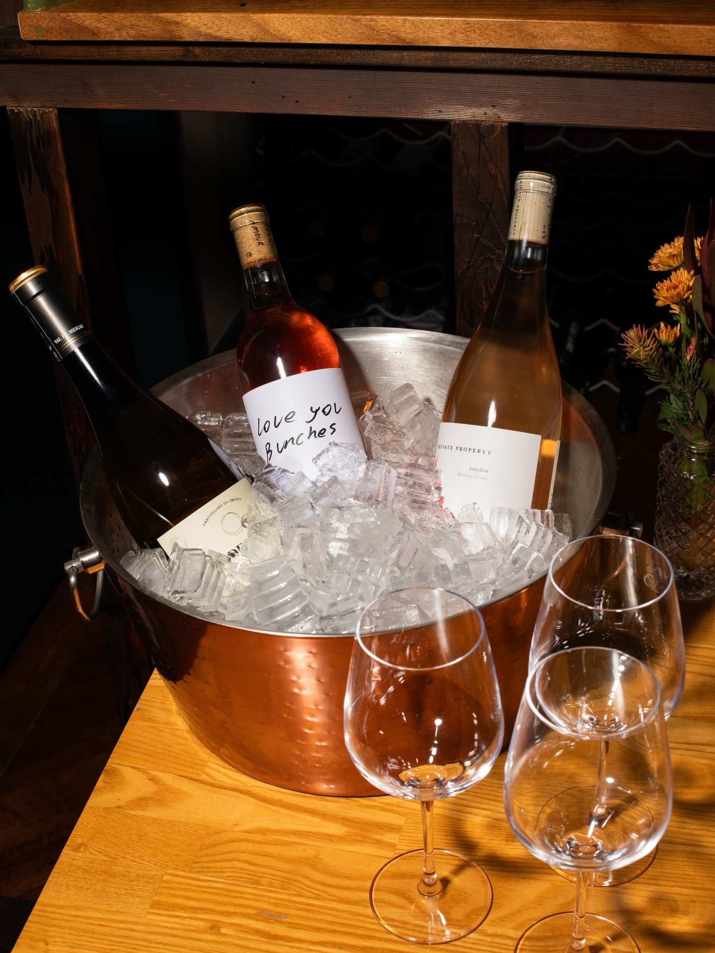 This could be you and friends in our semi private dining room. For groups of 15-25 you can book the entire room. Email roa@rosesonadeline.com to reserve or get more details.