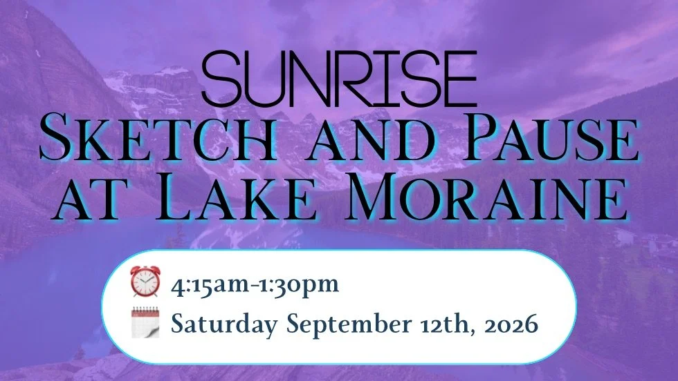 Sketch at Lake Moraine