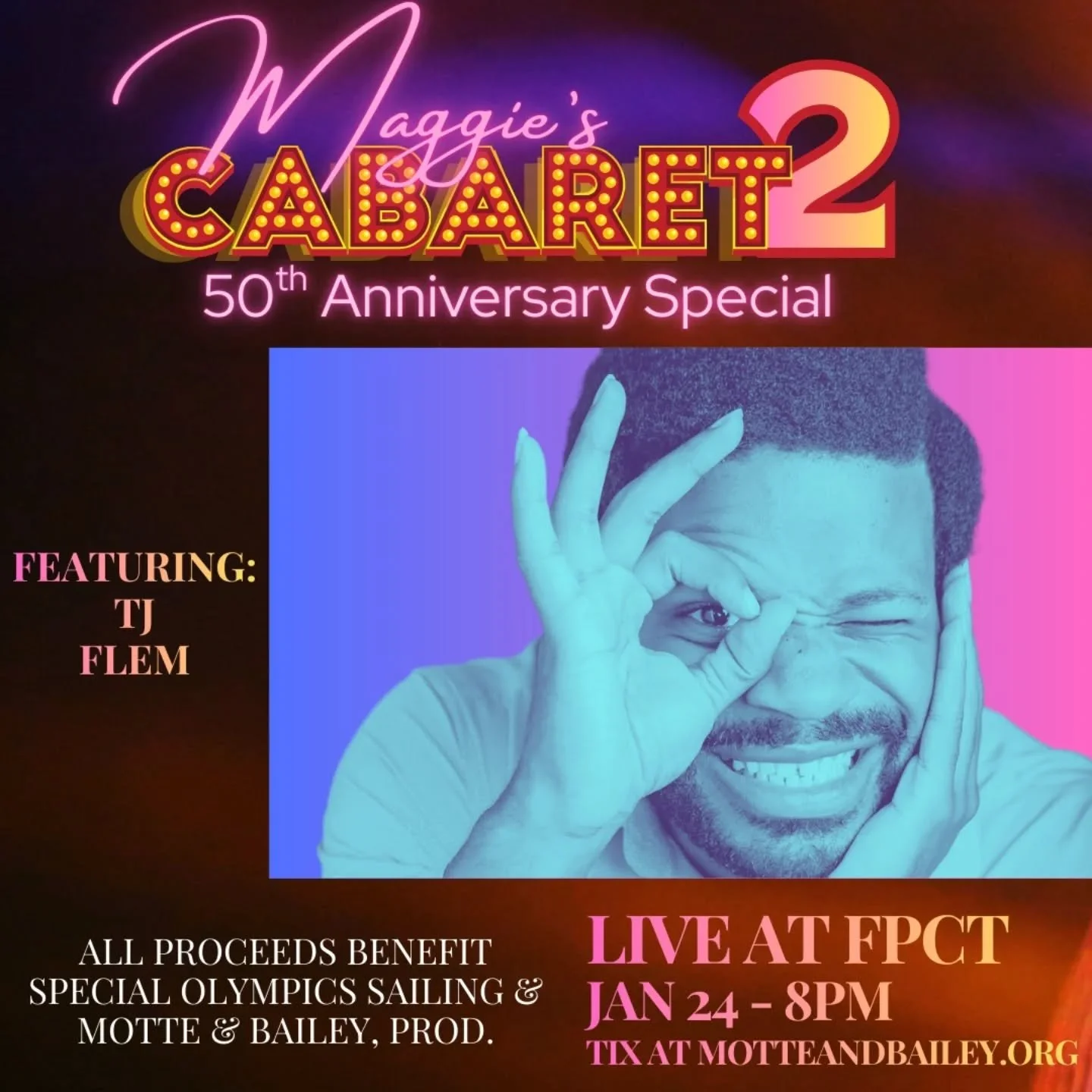 And the hits just keep on coming! This Saturday night's cabaret is going to be hotter than a blister bug in a pepper patch! And TJ Flem will be right there in the middle of it! Grab your tickets now and join us! www.motteandbailey.org