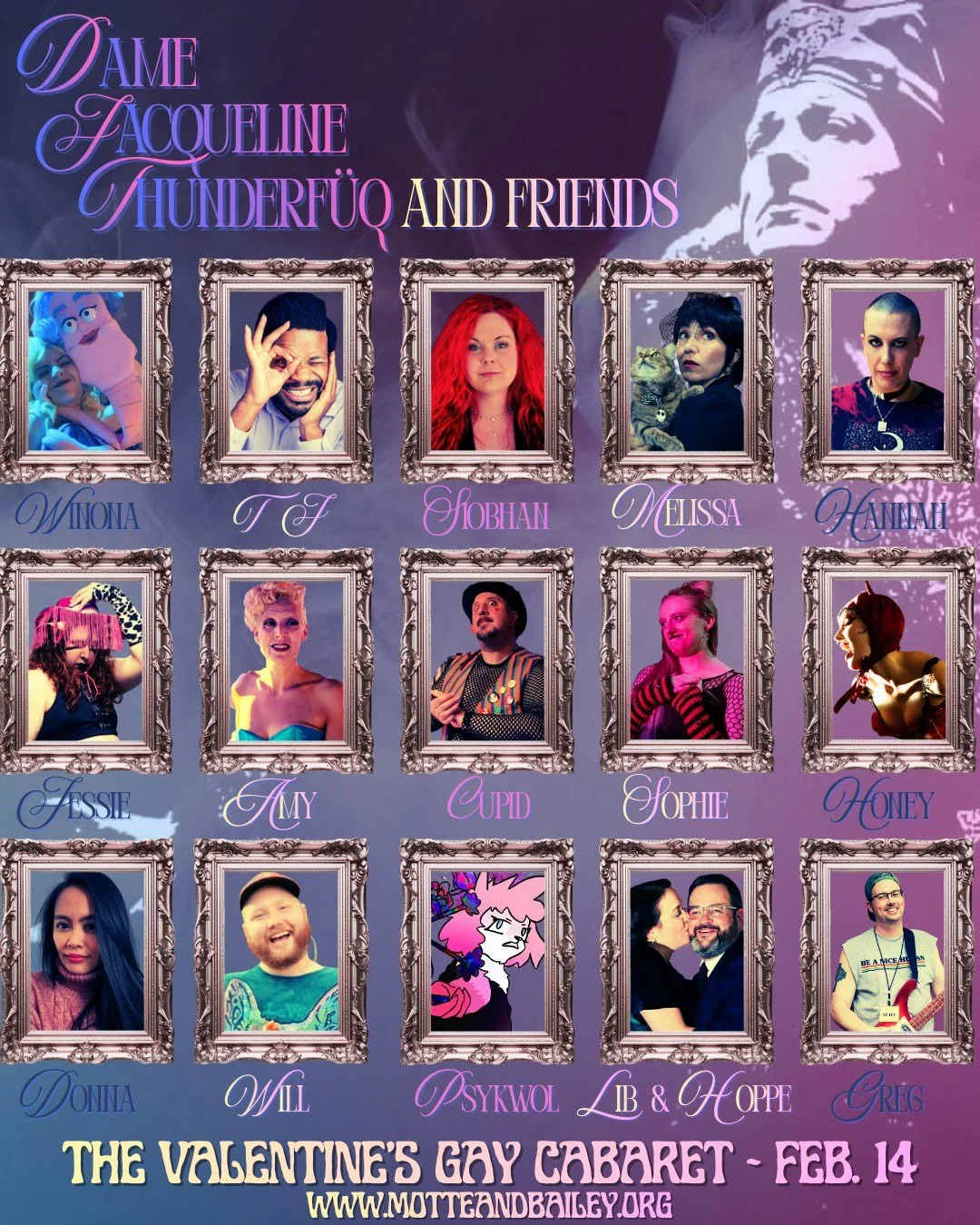 Next Saturday Night! There's a whole great gaggle of folks who are coming out to party with Dame Jacqueline, and say "F&uuml;q &Uuml;" to cancer! You can be one of them (well, you can be in the audience, we think you'll agree the performanc