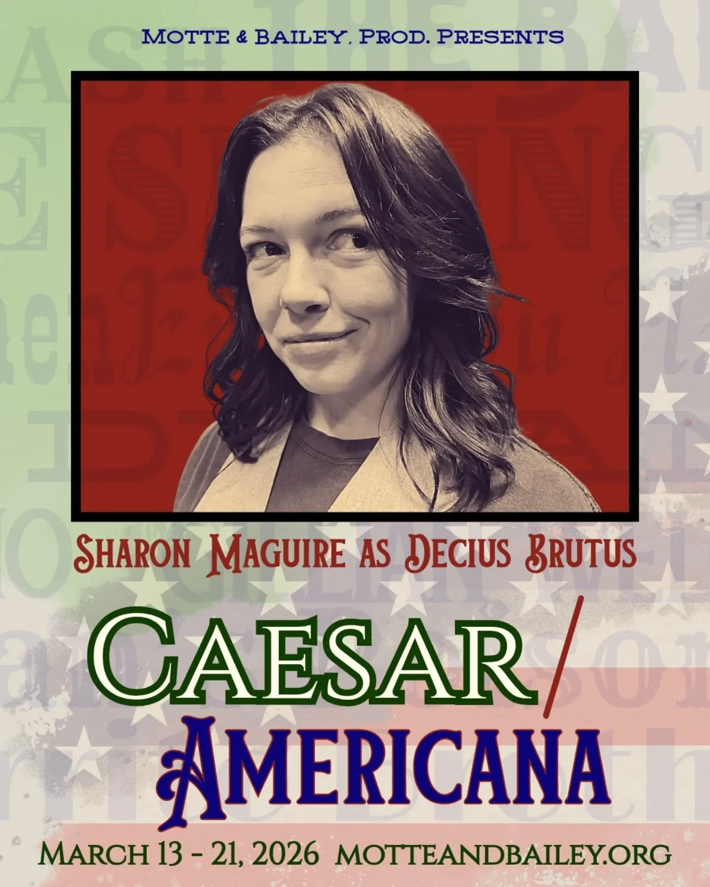 Oh family, these folks have a shifty look about them. I wouldn't trust them as far as I could throw them with my bad leg. Sharon Maguire is Decius Brutus and Brad Bukowsky is Metellus Comber, and if that doesn't get you excited, I'd check your pulse,