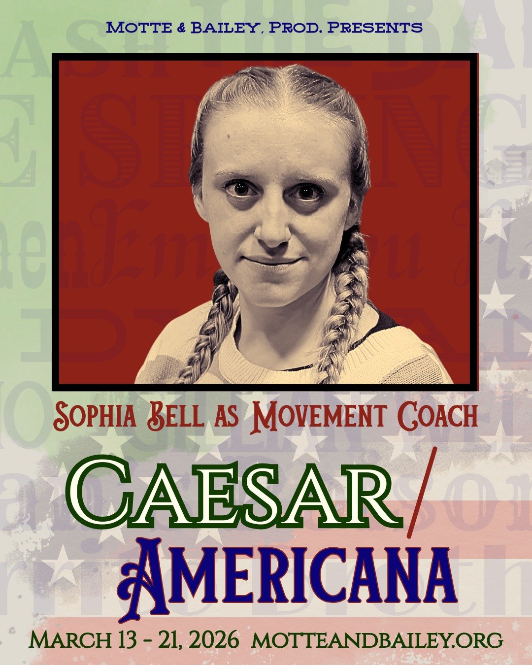 Taking a break today from telling you how conniving Mark Antony is to reveal some of the team behind the scenes making Caesar/Americana the awesome extravaganza machine it is! On Movement, keeping us in rhythm and in line, we've got the amazingly tal