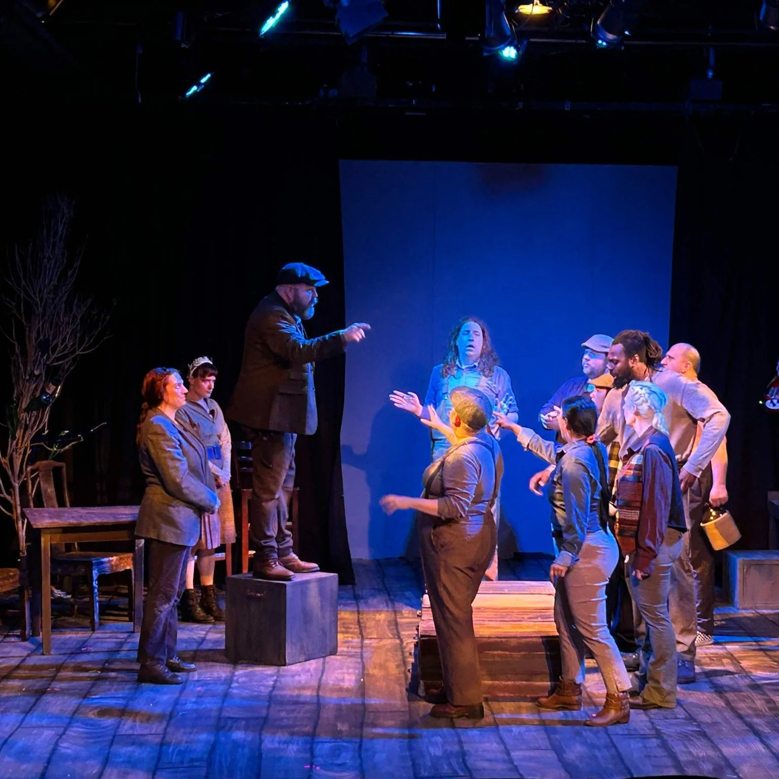 We open tonight!!! Gather round family, and hear a tale of ambition, and dreams. A story of fear and hope. Nothing could be more Roman, and yet, more American. Witness Caesar/Americana tonight! We'll save you a seat and some shine for your glass. www