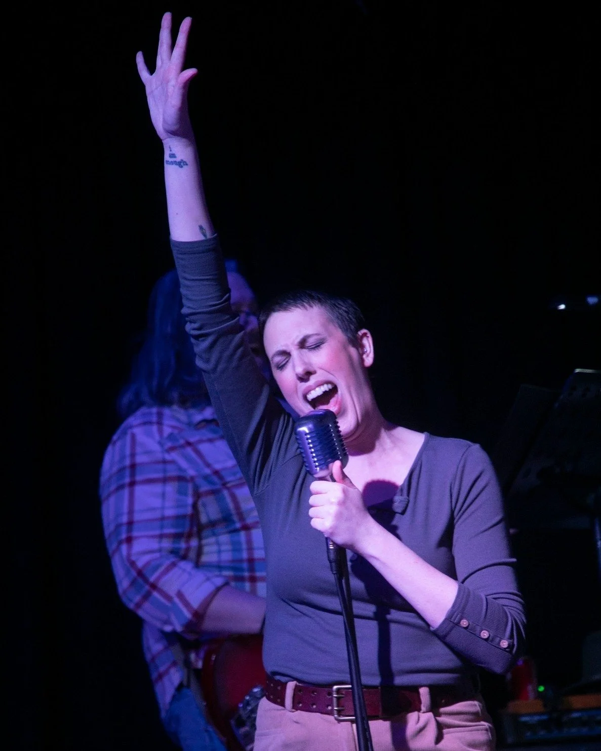 It's our Fearless Leader! She is born to run! She is not afraid to die! She is constant as the Northern Star! She is Hannah Fogler! Director, Adapter, Set Designer, Calpurnia and all around bad ass! We'd not be here if it weren't for her, so take a m