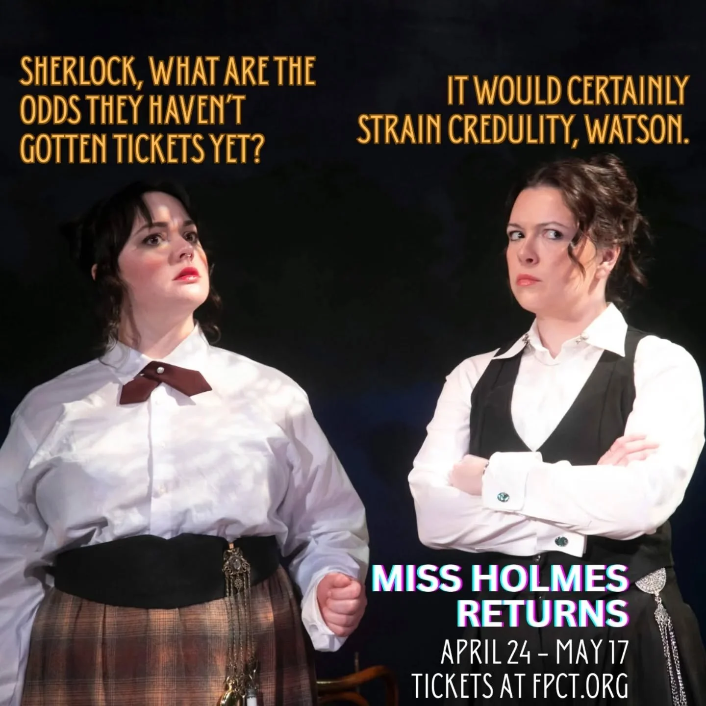 Make sure to grab your tickets now for the second weekend of Miss Holmes Returns!!! Opening weekend audiences said things like "Wow, man that's freaking awesome!" "I didn't know it could do that thing it did!" "Somebody stole