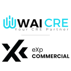 WAI CRE tagline eXp Commercial Logo Stacked