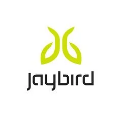 Jaybird logo with green bird symbol and black text
