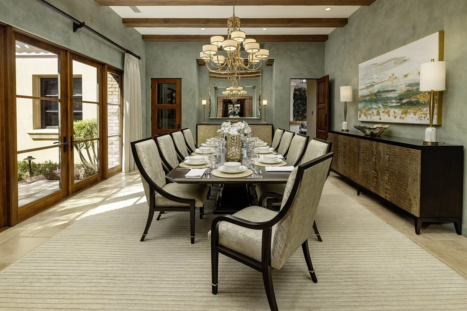 A 9,800 square foot renovation and interior design project in Palm ...