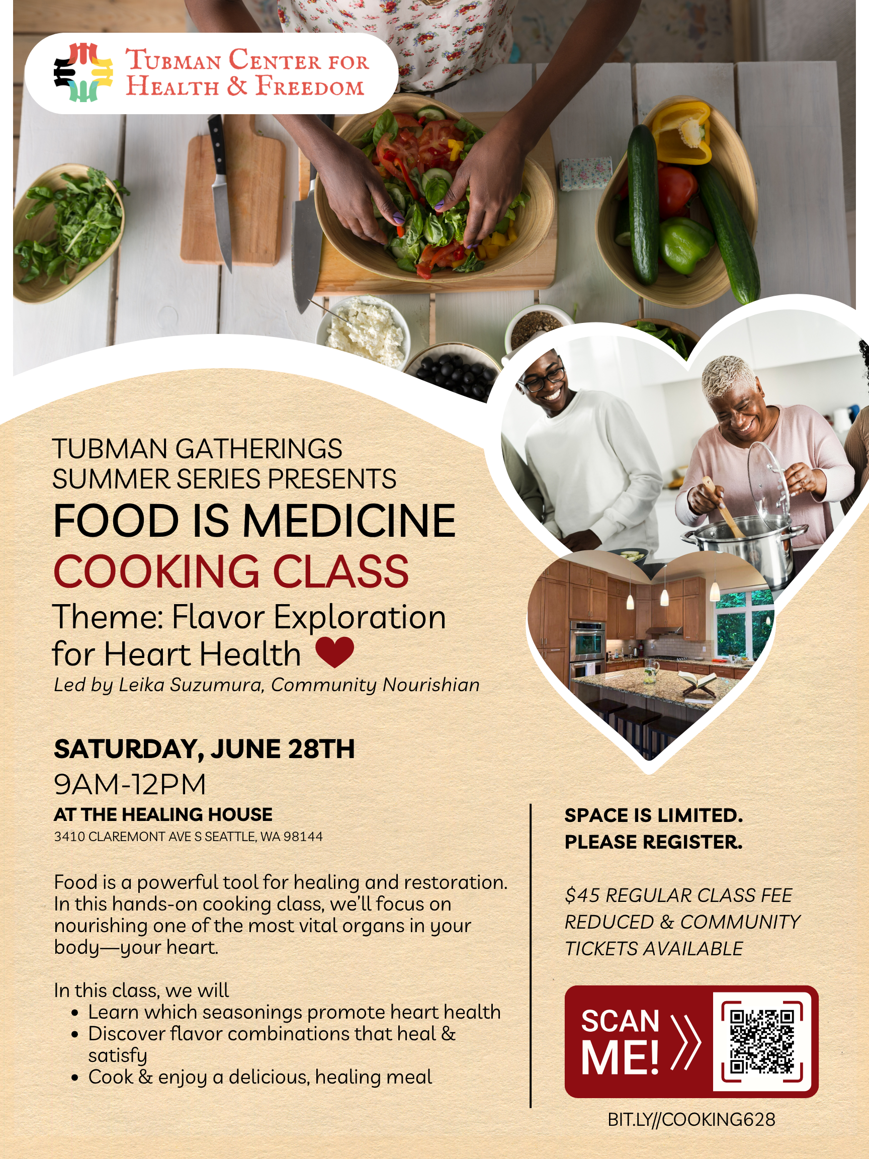 Tubman Gatherings Food is Medicine Cooking Class