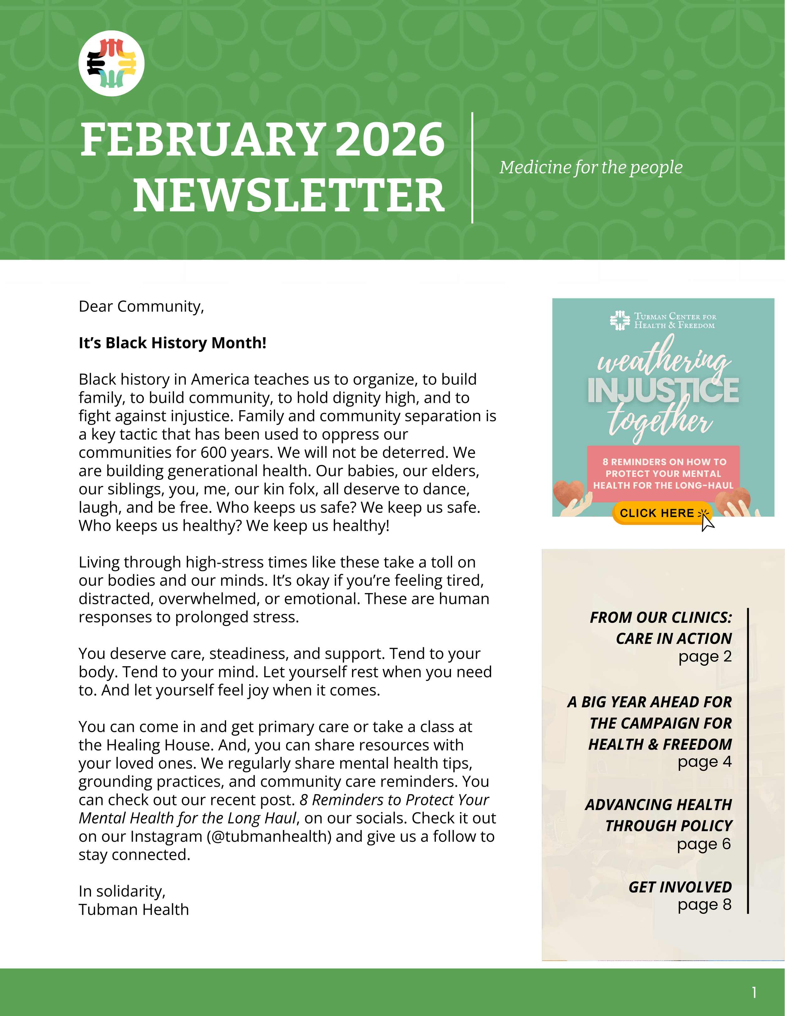 February 2026 Newsletter