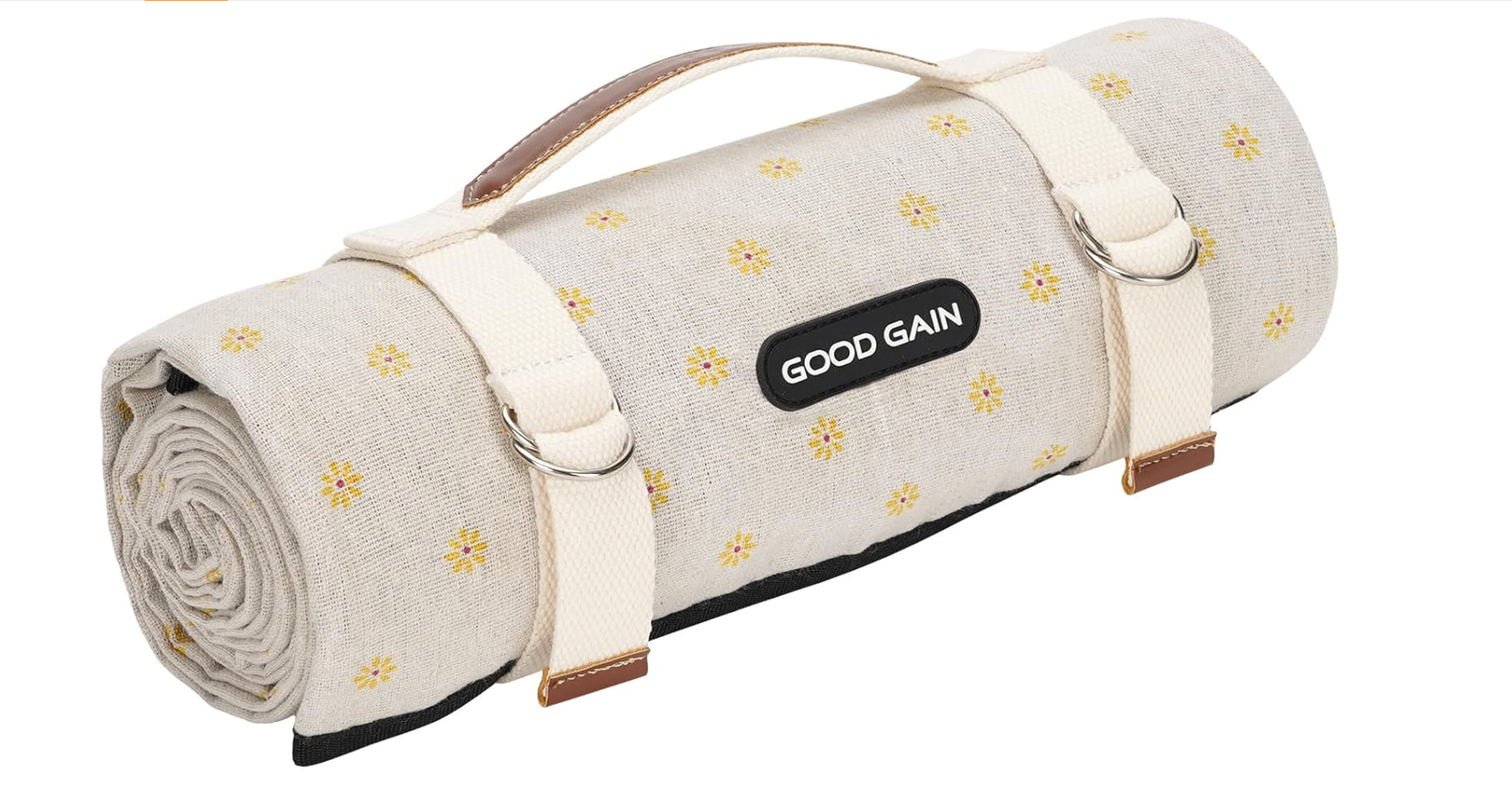 Good Gain Picnic Outdoor Blankets Waterproof Large | Yellow Flower