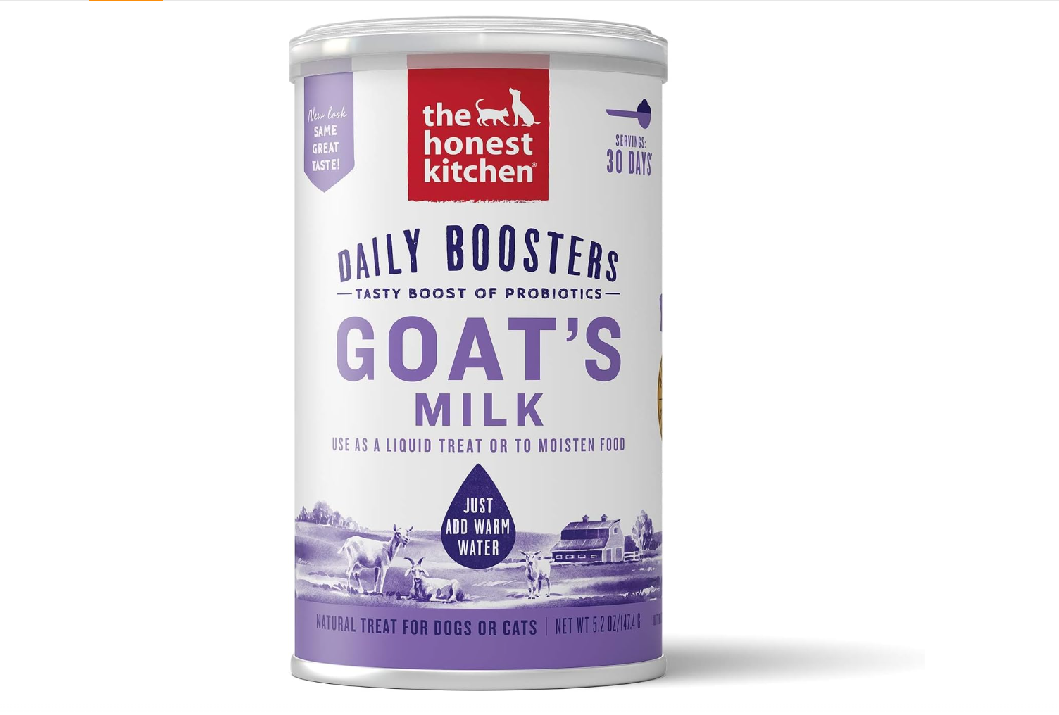 The Honest Kitchen Daily Boosts: Instant Goat's Milk with Probiotics Wet Dog Food, 5.2 oz. (Also available on Amazon!)