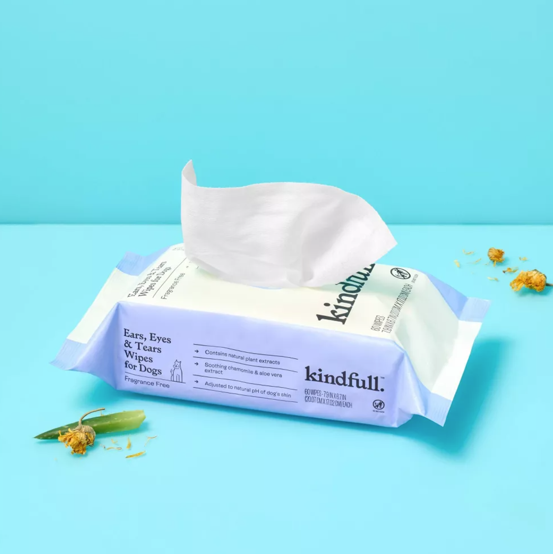 Ears, Eyes and Tears Dog Wipes - 60ct - Kindfull™