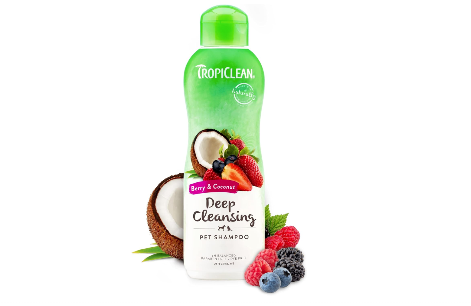 TropiClean Berry & Coconut Deep Cleansing Shampoo for Pets, 20 fl. oz. (Also available on Amazon!)