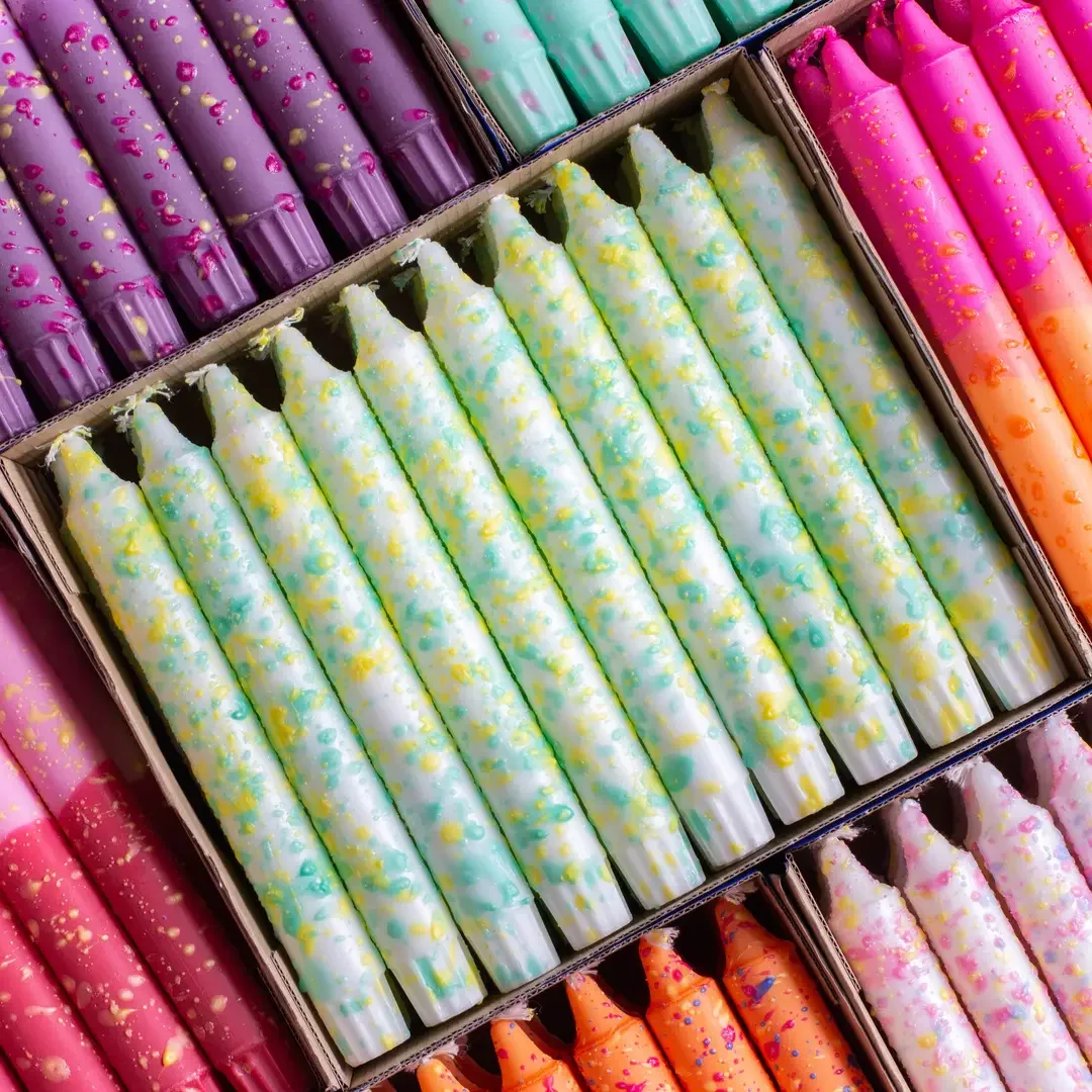 Confetti Taper Candle