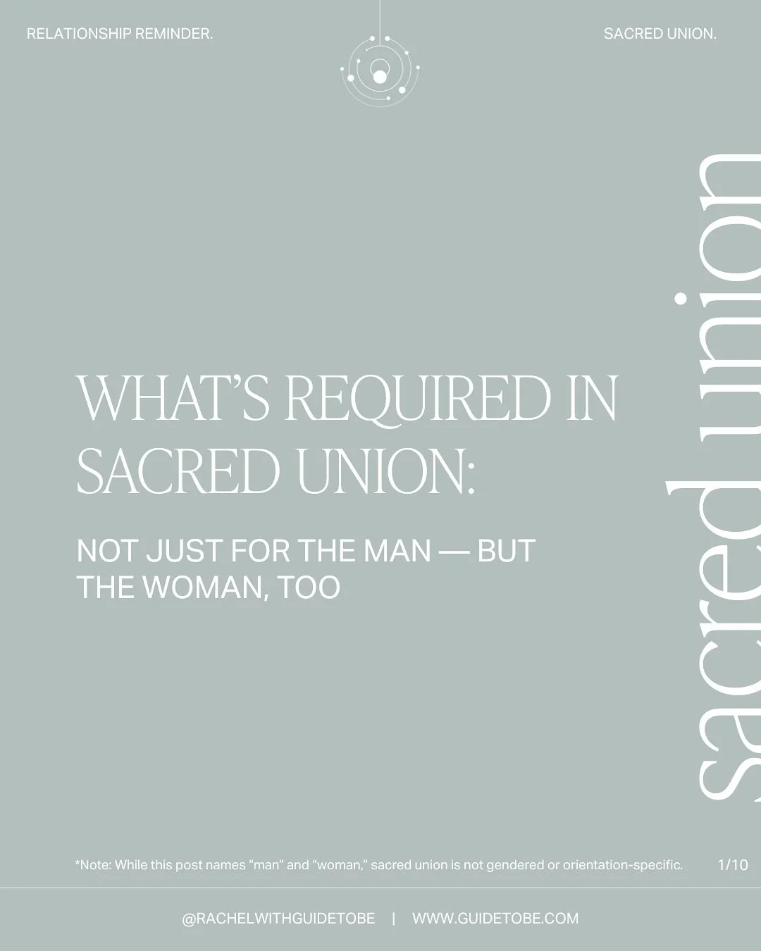 We talk a lot about what the masculine must become&hellip; but we rarely name the responsibility of the feminine ❤️&zwj;🔥

Sacred union and true healthy relationship requires balance from both partners and within BOTH energies. 

Sacred union is not